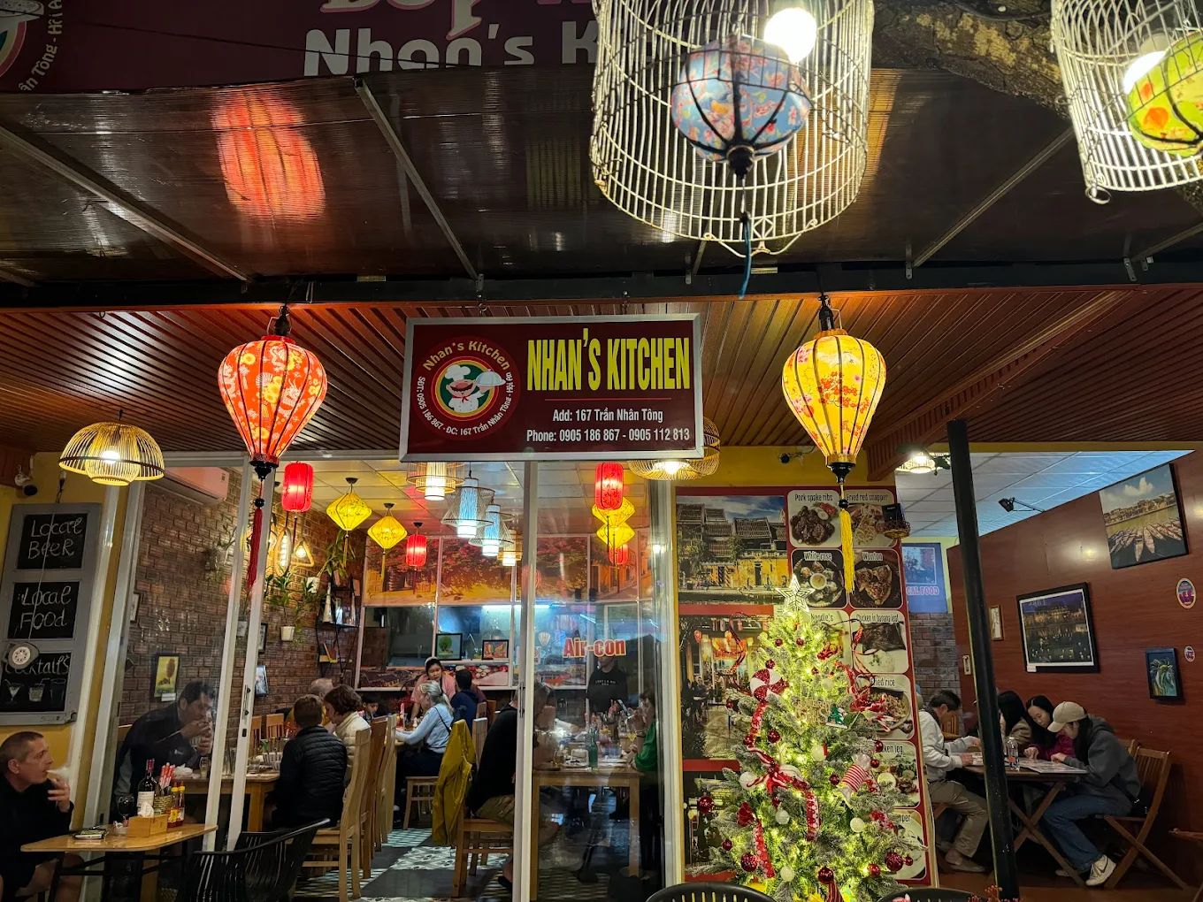 Nhan's Kitchen offers a cozy dining space with a relaxed and welcoming atmosphere